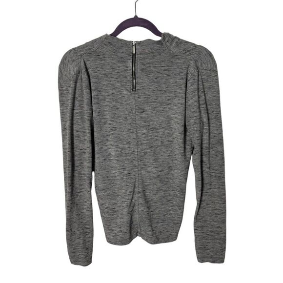 Karen Millen SZ 6 grey draped front twist top - Picture 2 of 4